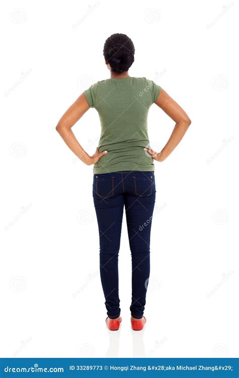 Rear View African Woman Stock Image Image Of Ethnicity 33289773