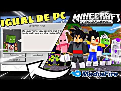 Como Baixar O MELHOR MOD ADDON DE DRAGON BALL No Minecraft Pocket