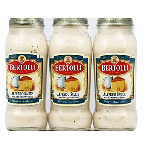 Bertolli Alfredo Pasta And Cream Sauce Italian Flavor 15 Oz 3 Pk