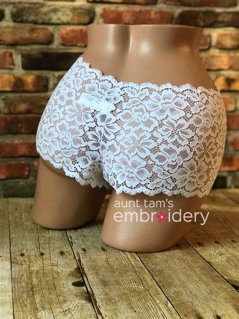 Personalized Bridal White Boyshort Cheeky Panties Underwear Etsy