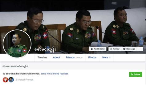 FACEBOOK DISCRIMINATION Tatmadaw Resurfaced After Two Years Of