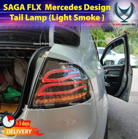 Proton Saga FL FLX SV 2011 2015 Light Bar Tail Lamp Mercedes Design