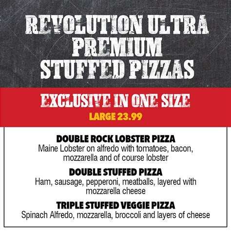 MENU | Revolution Pizza