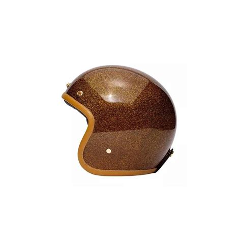 Casque jet vintage Mârkö The Classic marron flake