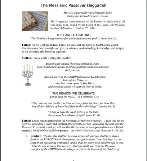 Passover Haggadah Messianic Bible Study