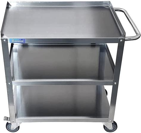 Commercial Stainless Steel 3 Shelf Utility Kitchen Metal Cart 33x21