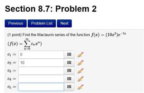 Solved Find The Maclaurin Series Of The Function F X Chegg