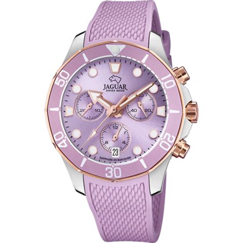 Reloj Suizo De Mujer Jaguar Couple Diver Morado J