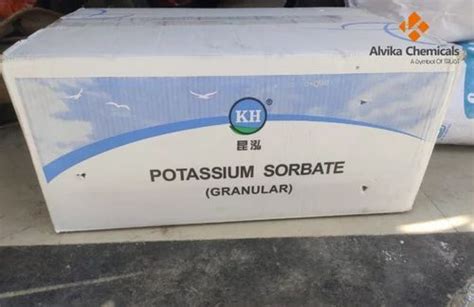 Potassium Sorbate Food Grade Packaging Type Box Packaging Size 25kg