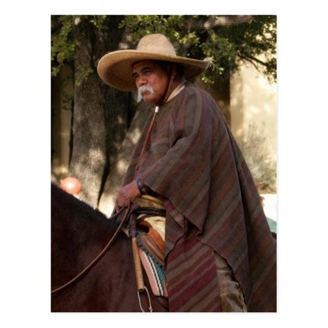 Mexican Cowboy Postcard | Zazzle | Cowboy, Poncho mexican, Mexican outfit