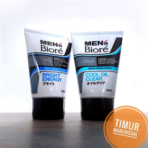 Jual Men S Biore Facial Foam Cool Oil Clear Bright Energy Gr