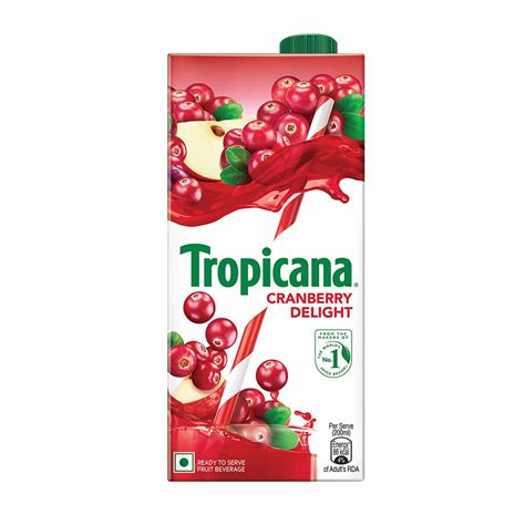 Tropicana Cranberry Delight Fruit Juice 1000ml Amazon In Grocery