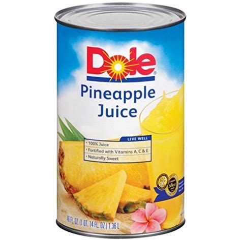 Dole Pineapple Juice Ounce Cans Pack Of