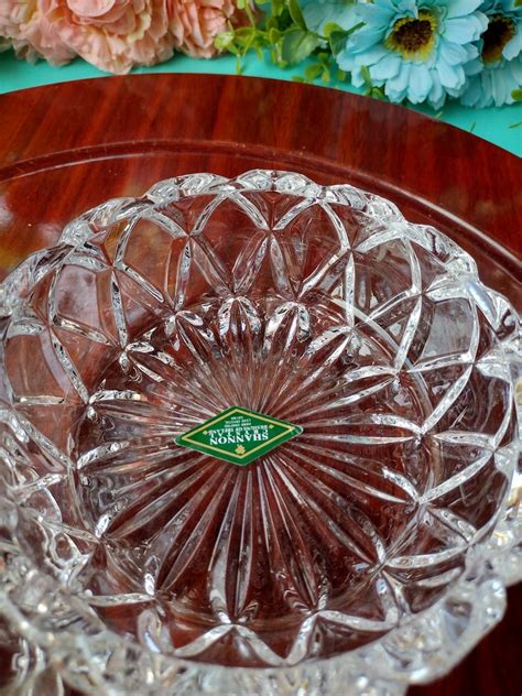 Godinger Crystal Candy Dish Etsy