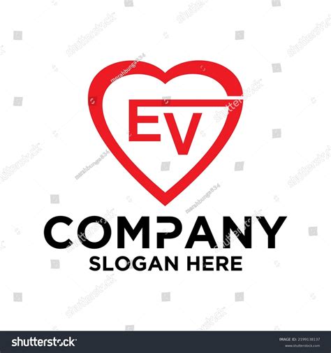 Initial Letter E V Logo Vector Stock Vector Royalty Free 2199138137 Shutterstock