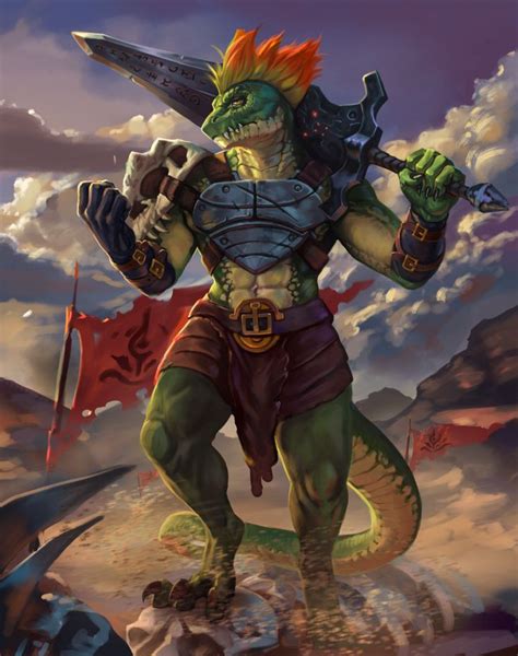 Reshik Lizardman Shaman By Saltamor On Deviantart Creature Artwork