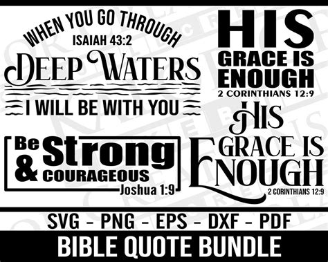 Bible Quote Svg Bundle Scripture Svg Bundle Bible Verse Svg Faith