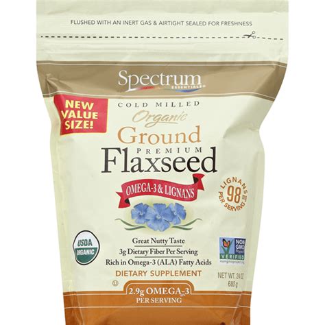 Spectrum Essentials® Cold Milled Organic Ground Premium Flaxseed