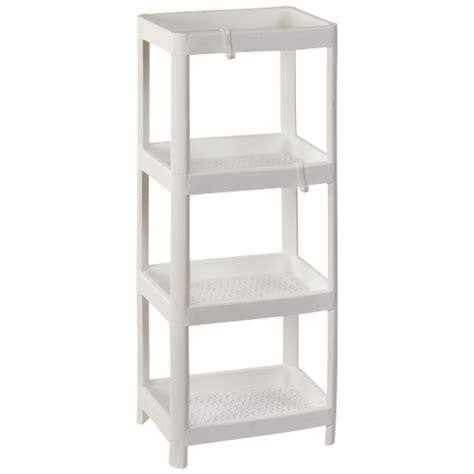 ᐉ Этажерка напольная Алеана 4 яруса 36x23x105 см White (1853316024)