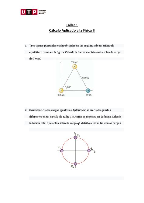 Taller Caf Calculo Aplicado A La Fisica Taller C Lculo