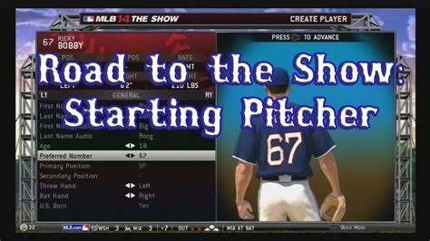 Mlb The Show Rtts Starting Pitcher Ep New Pitch Youtube