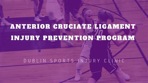 Anterior Cruciate Ligament Acl Injury Prevention Program Dublin