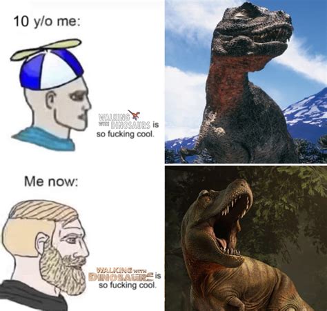 Walking with dinosaurs meme | Paleontology | Know Your Meme
