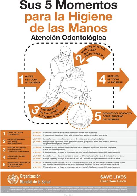 Posters Adhesivos Lavables Oms Sus Momentos Para La Higiene De Manos