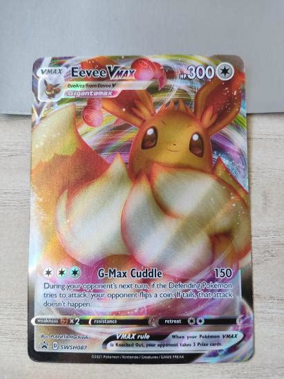 Pok Mon Karta Eevee Vmax Swsh Full Art Promo Nov Aukro