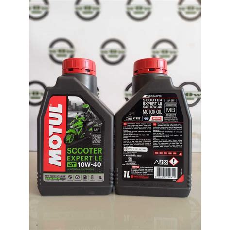 Jual OLI MOTUL SCOOTER EXPERT LE 10W40 1 Liter Shopee Indonesia