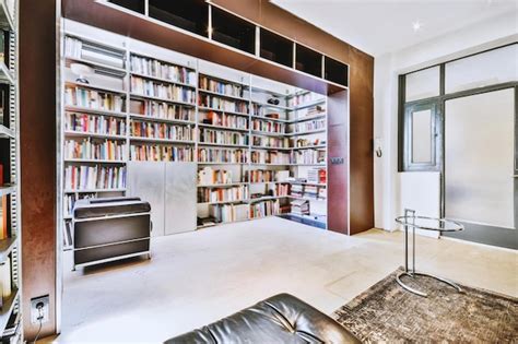 Premium Photo | Design of modern library interiors