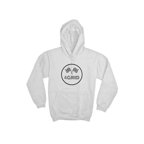 Moletom Canguru Moletom Branco Premium 4grid Racing Collection R145