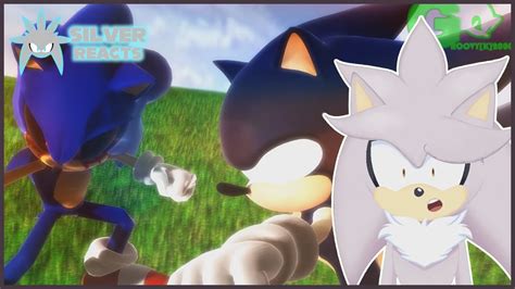 Silver Reacts To Dark Super Sonic V S Sonic EXE The Race YouTube