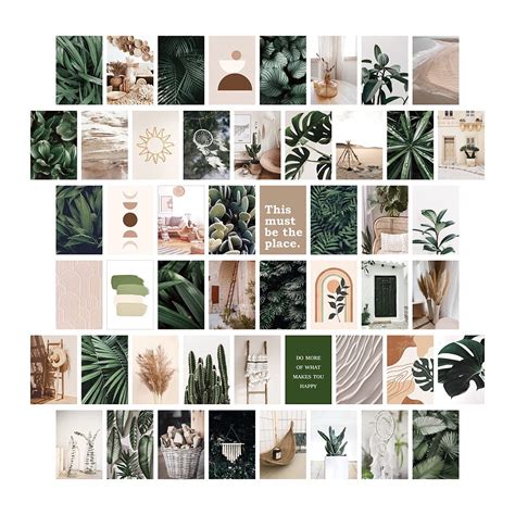 Buy 50pcs Wall Collage Kit Aesthetic Pictures Cute Boho Plants Photo