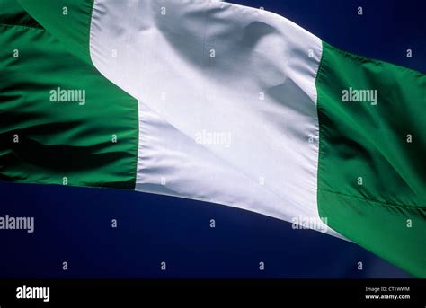 The National Flagcolours Or Nigeria Stock Photo Alamy