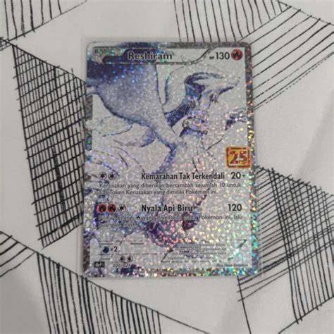 Promo Pokemon Tcg Indonesia 25th Anniversary S8a Reshiram Diskon 23 Di