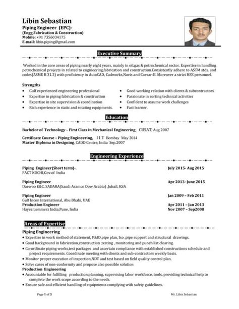RESUME-Piping Design Engineer - 13+Years Exp | PDF