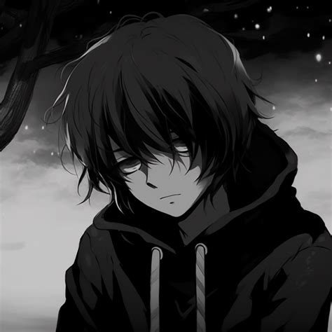 Monochrome anime boy close up - Top Black And White PFP Anime (@pfp) | Hero