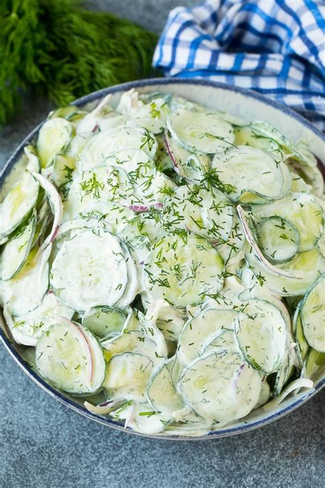 Creamy Cucumber Salad Recipe Cart