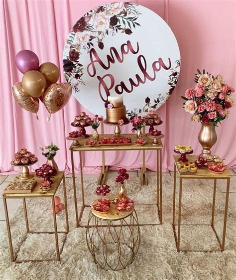 Festa Rose Gold Ideias E Tutoriais Para Usar A Cor Tend Ncia