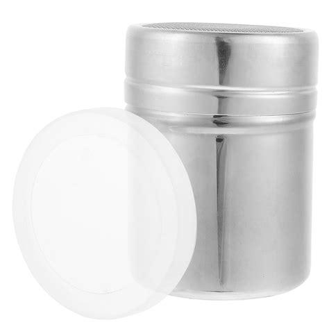 Stainless Steel Powder Bottle With Mesh Sprinkler Seasoning Coffee