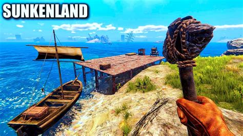 New Update Day One Waterworld Survival Sunkenland Gameplay YouTube