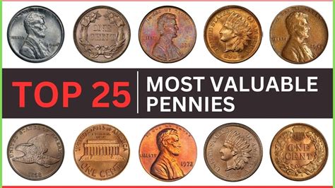 TOP 25 Most Valuable Pennies Coins Worth Money Updated 2023 YouTube