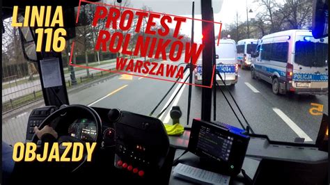 Autobusem Po Warszawie Linia Protest Rolnik W W Warszawie