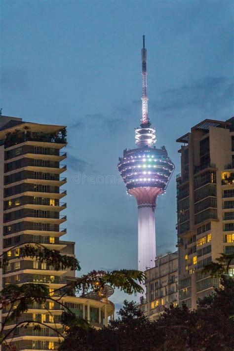 Night View of KL Tower (Menara Kuala Lumpur) in Kuala Lumpur, Malaysi ...