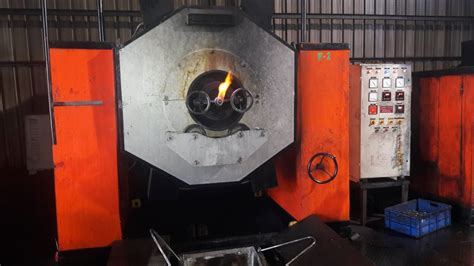 Iron Tilt Rotary Retort Furnace Material Loading Capacity T