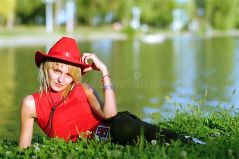 Blonde Cowgirl Stock Photo Image Of Blonde Barn Girl