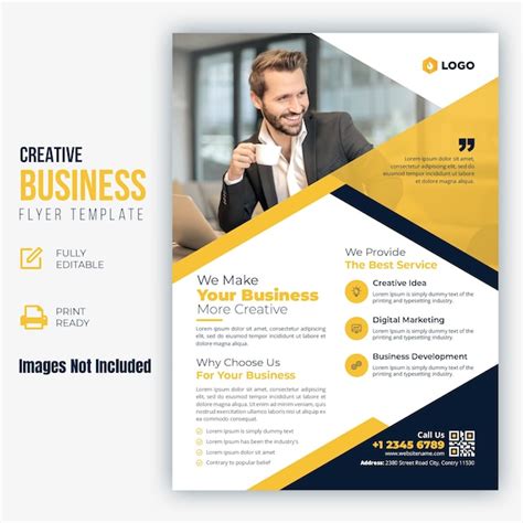 Premium Vector Creative Business Flyer Template