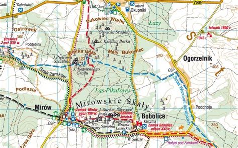 Jura Krakowsko Cz Stochowska Mapa Turystyczna Mapy