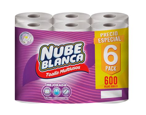 Toalla Nube Blanca Mega Rollo 100 Hojas Dobles Papelera Internacional